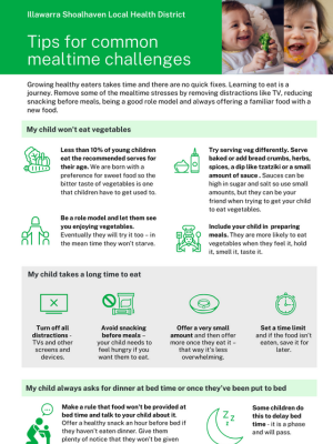Tips for common mealtime challenges