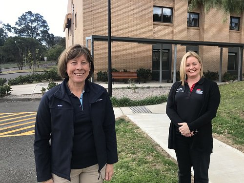 Illawarra Shoalhaven Local Health District’s (ISLHD) Disaster Manager Monica Dale and a member of the Shellharbour Hospital COVID-19 Assessment Clinic Team