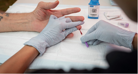 Finger prick blood testing