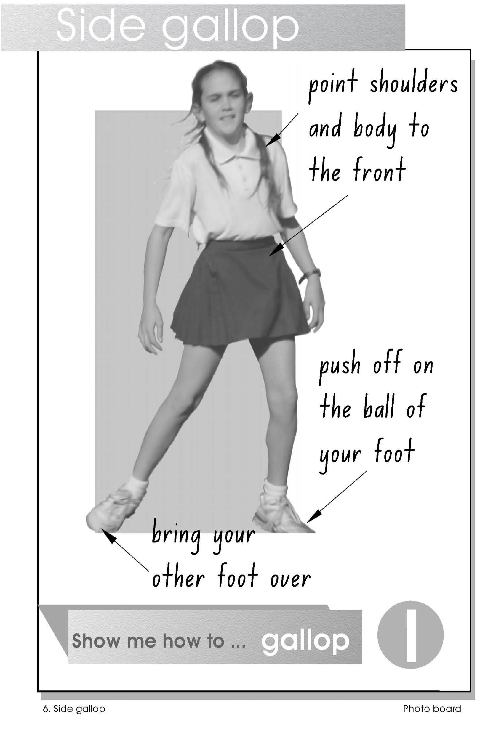 Observational poster - how to side gallop