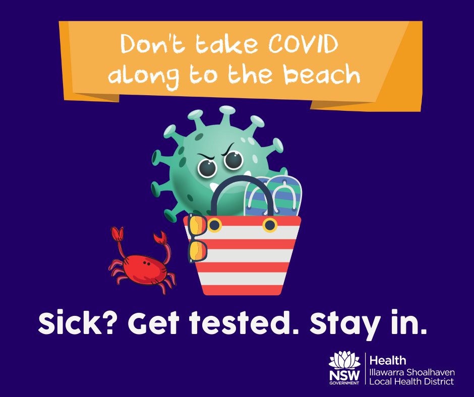 Don't take COVID along to the beach
