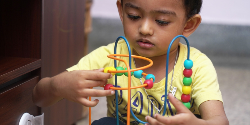 boy with puzzle