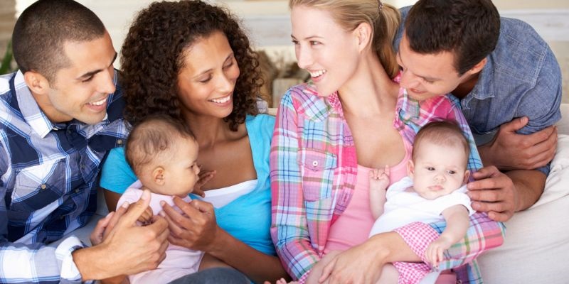 group of parents