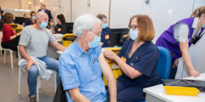 Community members get their vaccinations