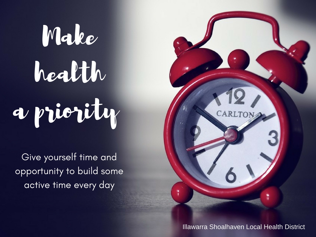 Make health a priority - healthy grab