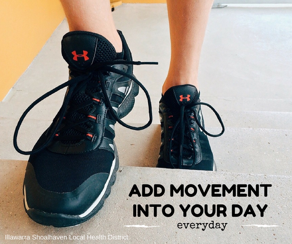 Add movement into your day - healthy grab