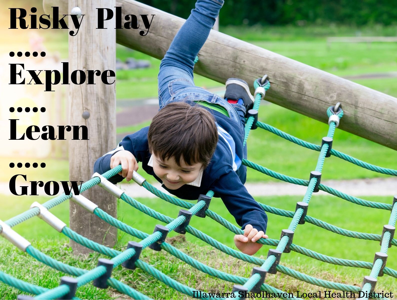 Risky play, explore, learn, grow - healthy grab