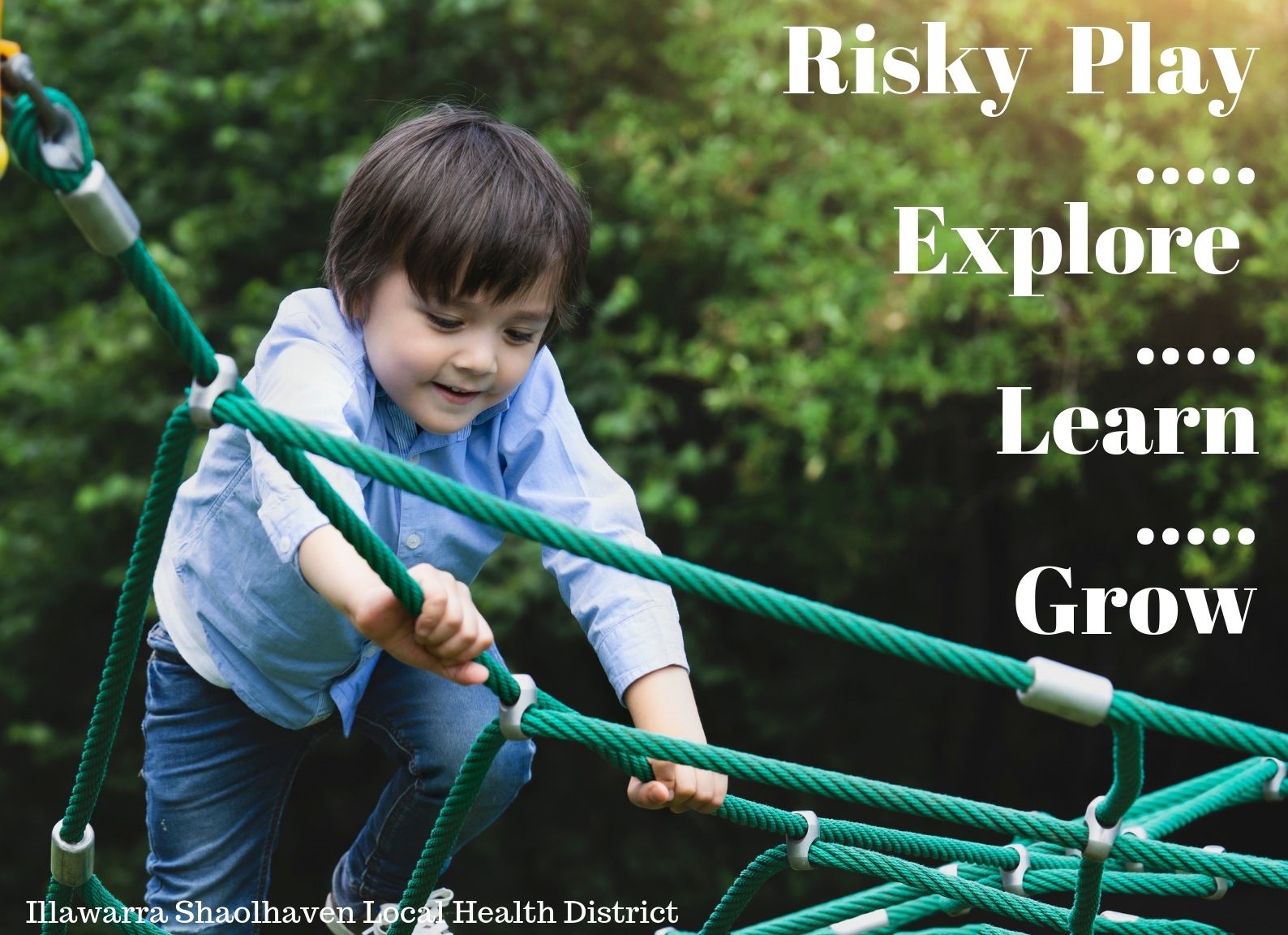 Risky play, explore, learn, grow - healthy grab