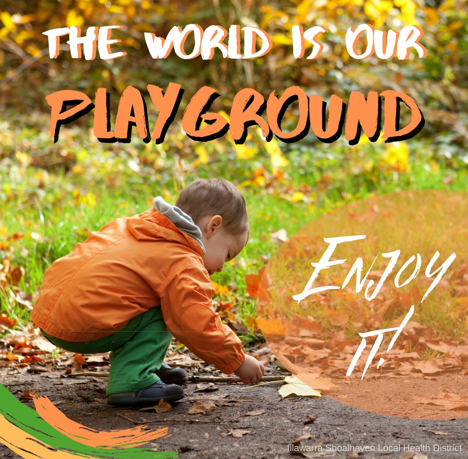 The world is our playground - enjoy it! - healthy grab