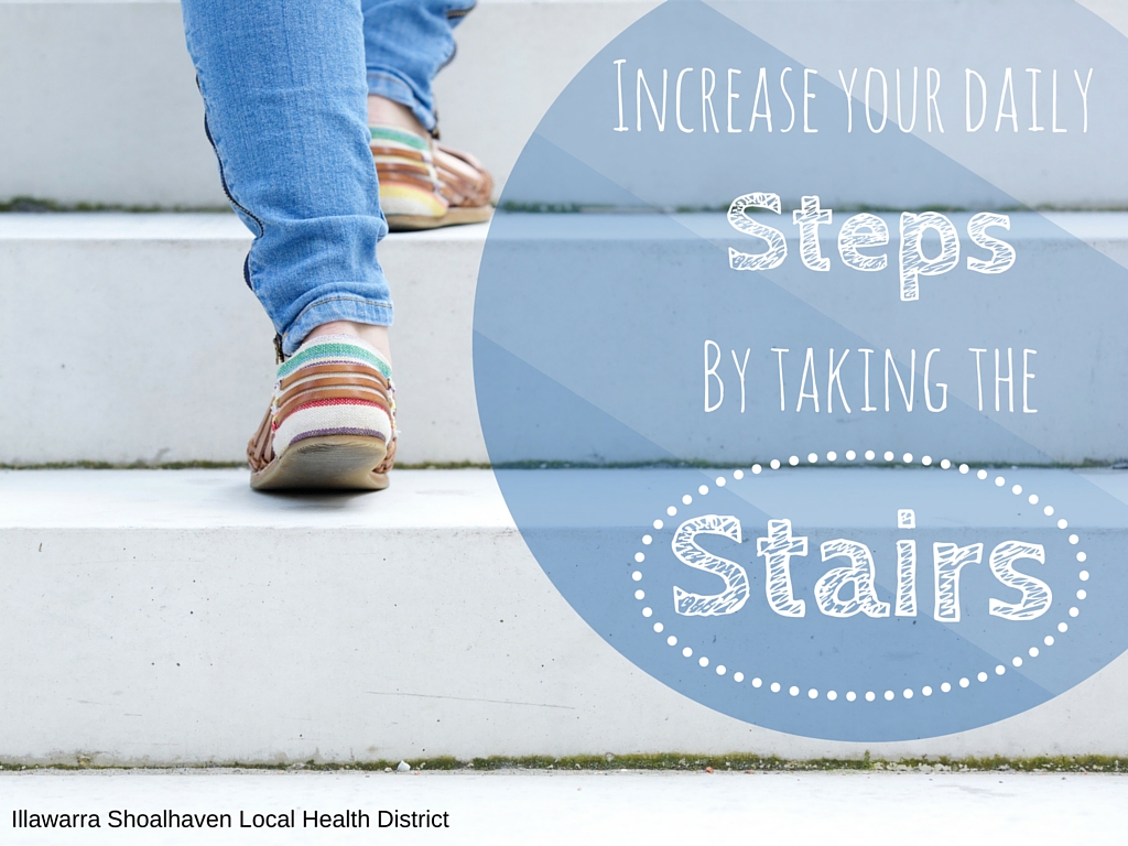 Increase your daily steps - healthy grab