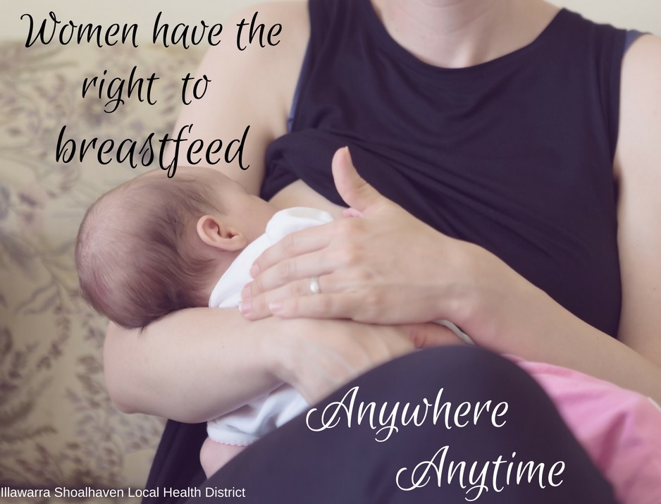 Women have the right to breastfeed - healthy grab