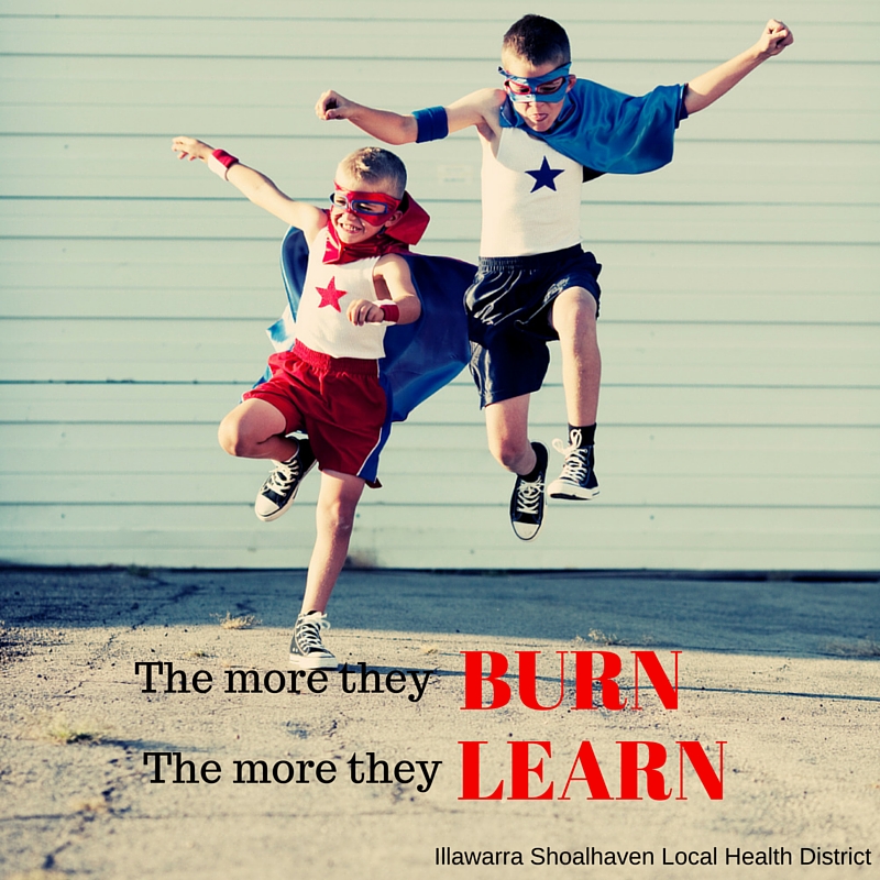 The more they burn the more they learn - healthy grab