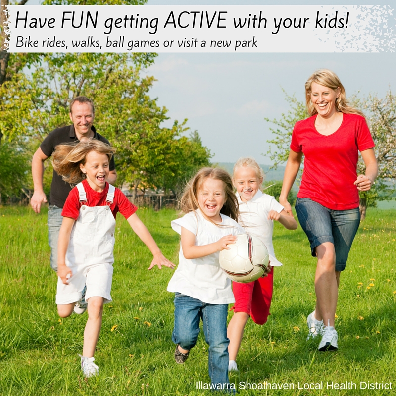 Have fun getting active with your kids - healthy grab