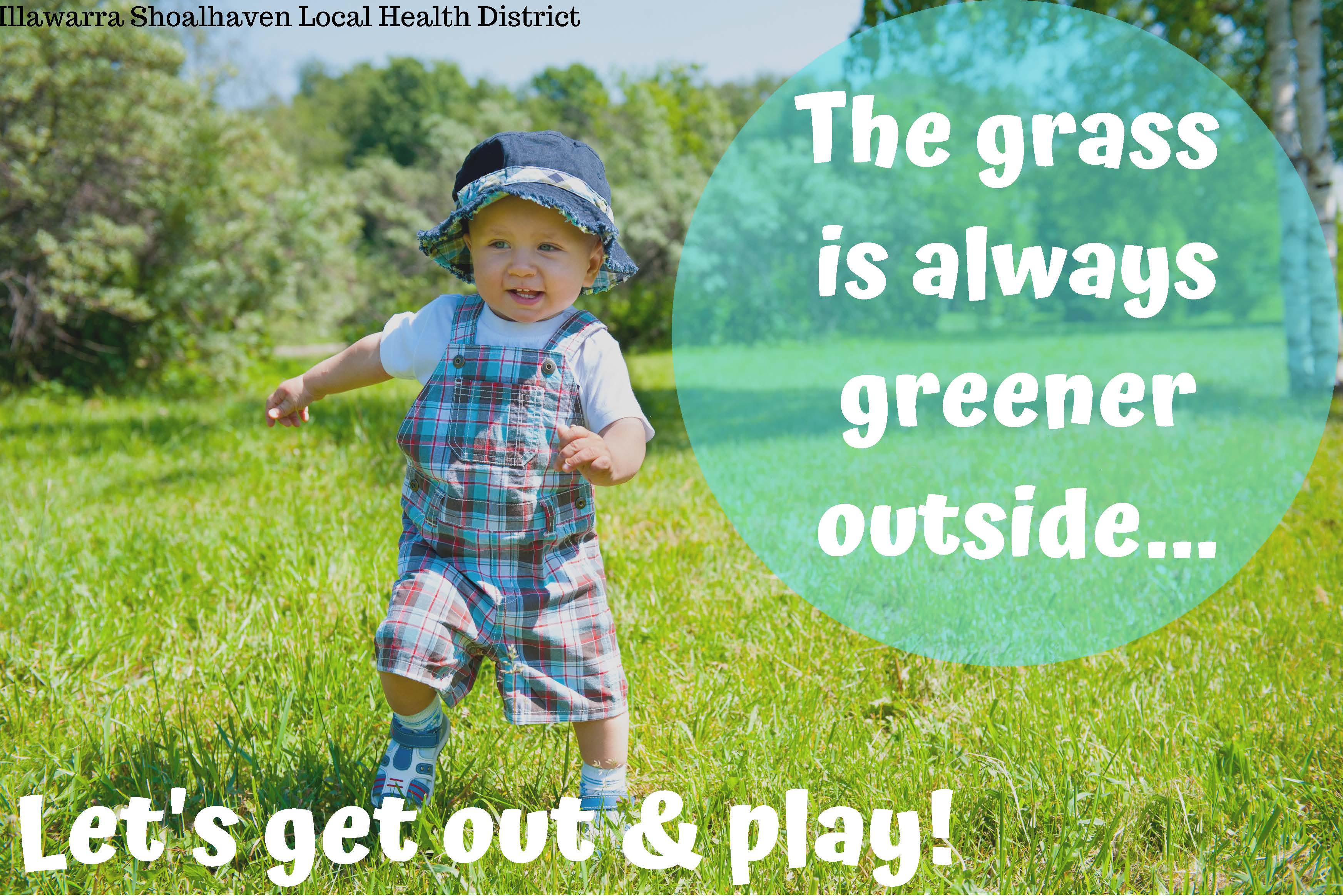 The grass is always greener, let's get out and play! - healthy grab