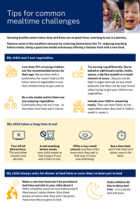 Tips for common mealtime challenges