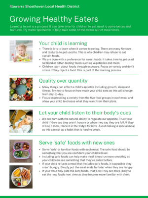 Growing healthy eaters