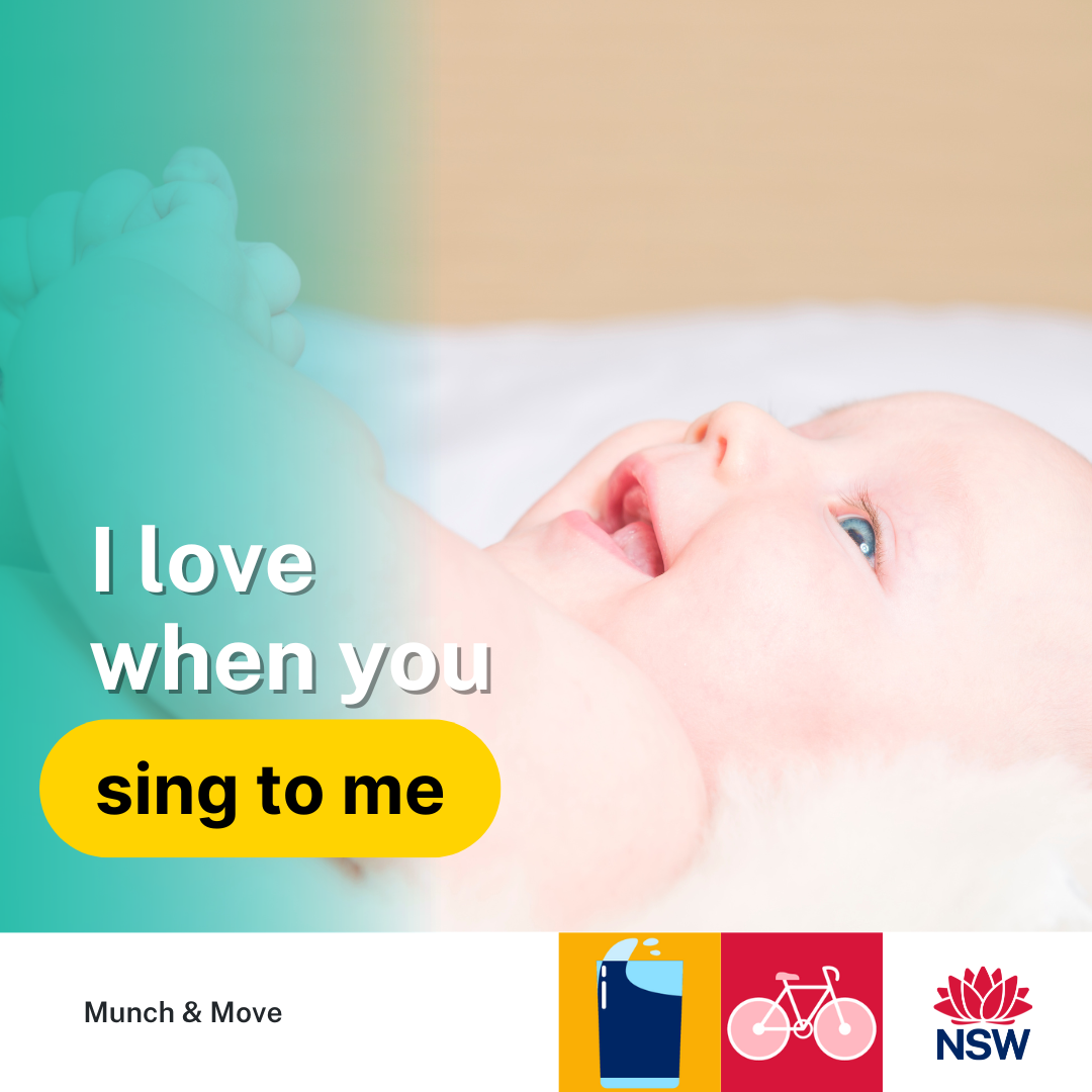 I love when you sing to me