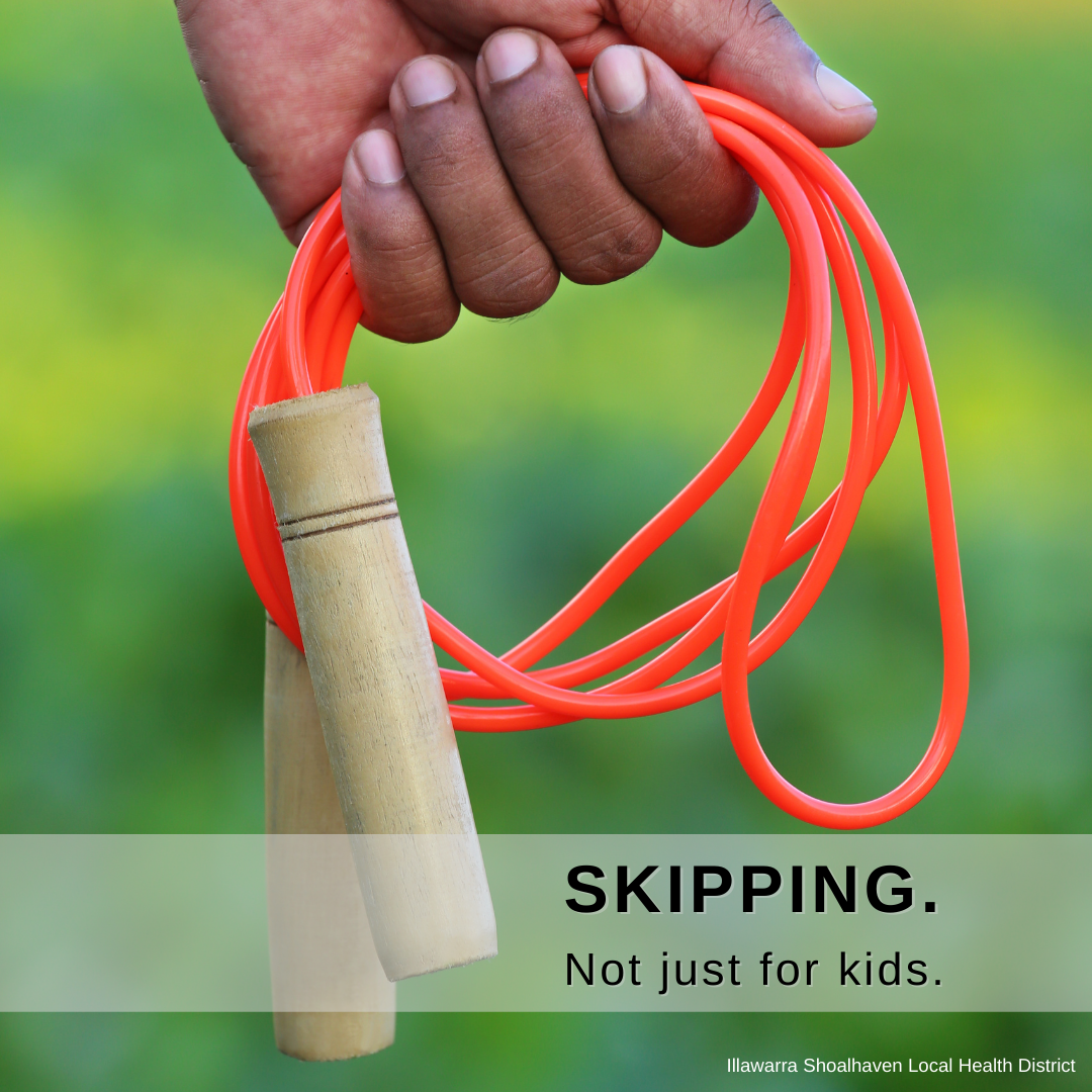 Skipping. Not just for kids.