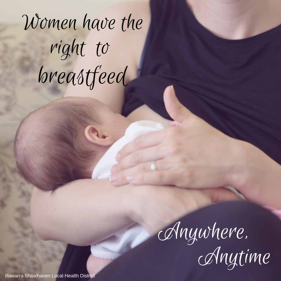 Women have the right to breastfeed, anywhere, anytime