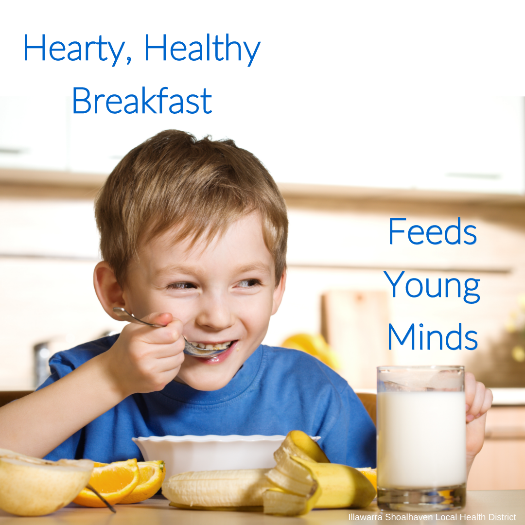 Hearty, healthy breakfast- feeds young minds