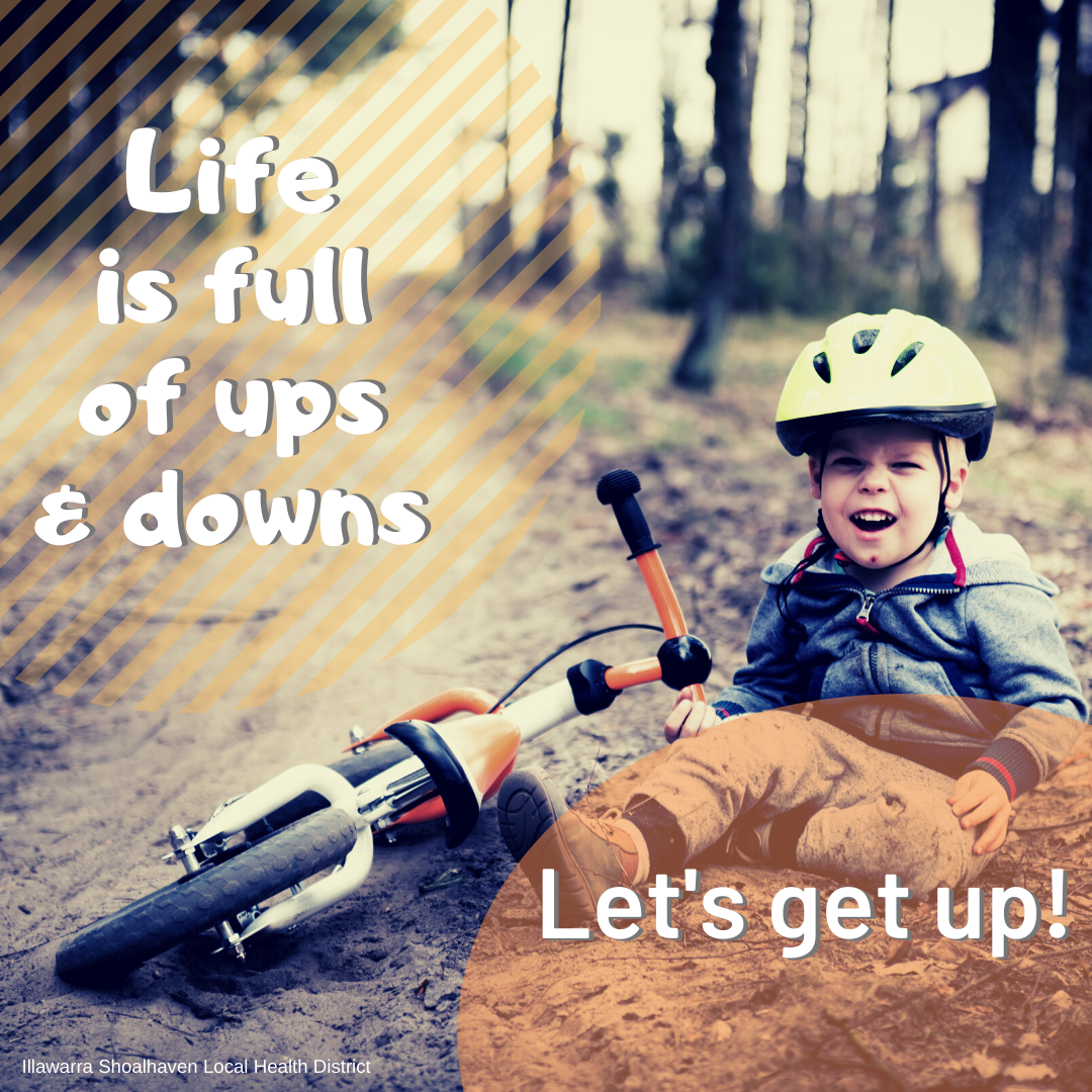 Life if full of ups and downs. Let's get up!
