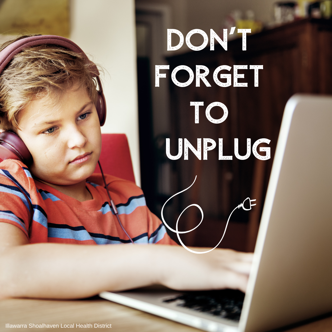 Don't forget to unplug