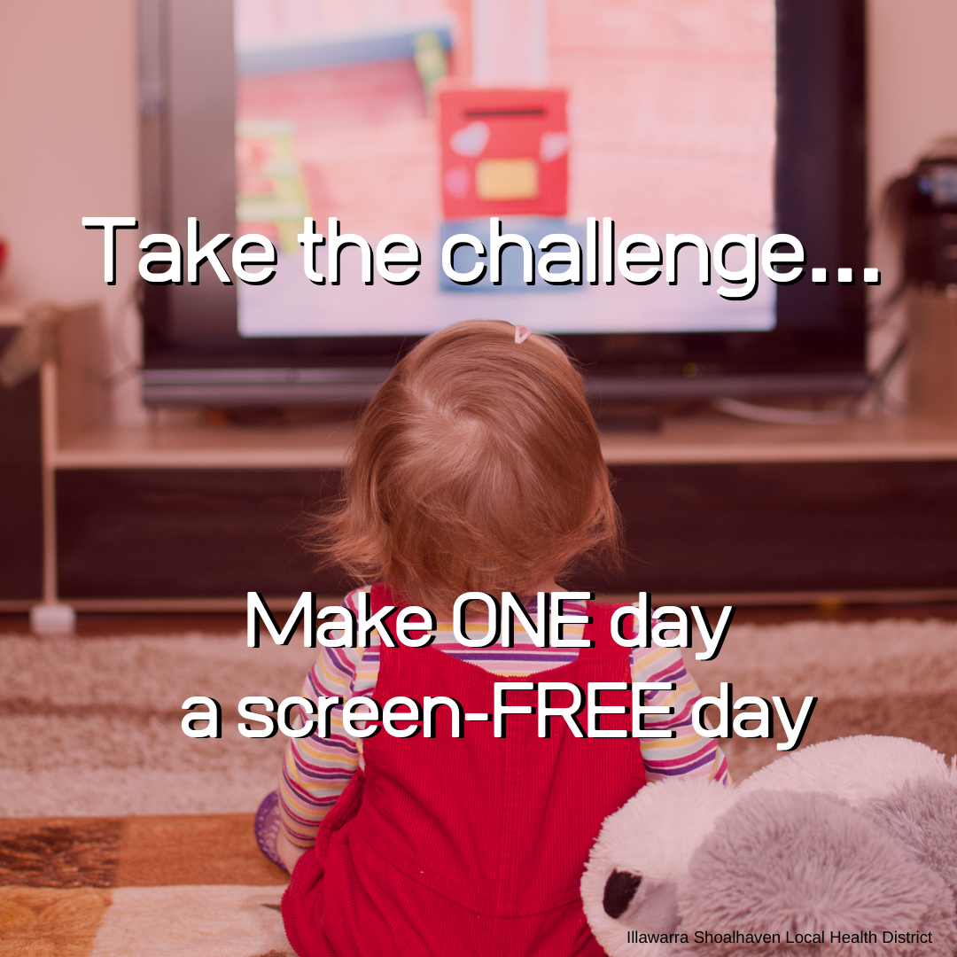 screen free challenge. make one day screen-freee