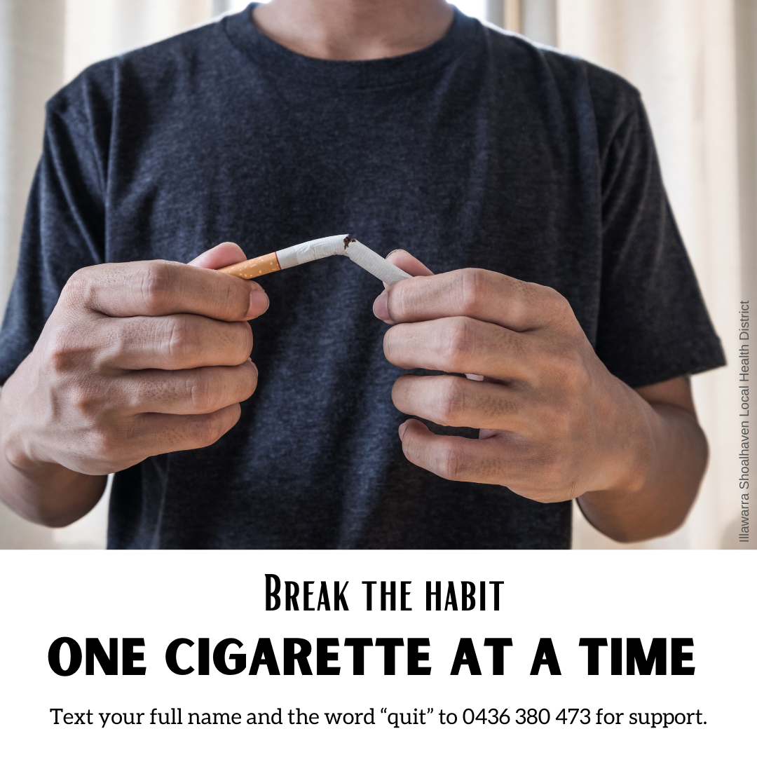 Break the habit one cigarette at a time