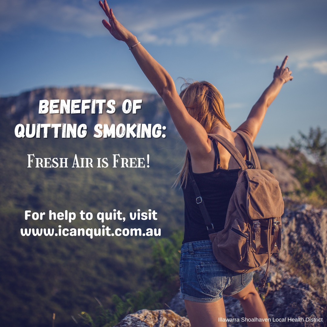Benefits of quitting smoking: Fresh air is free