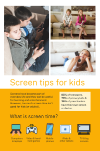 Screen tips for kids resource