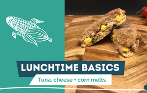 Tuna, cheese & corn melts