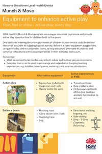 Equipment to enhance active play