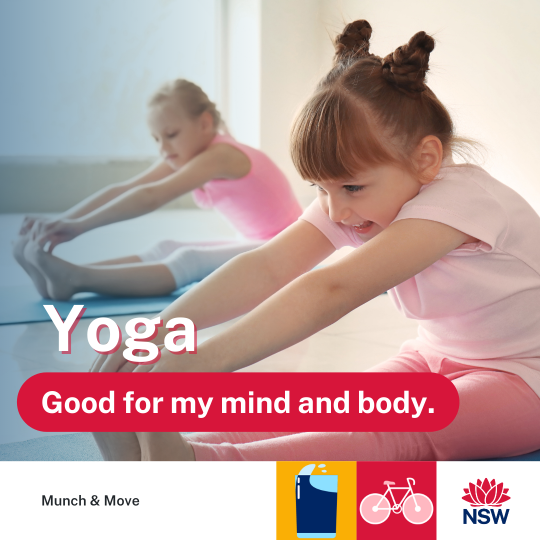 Young six-year-old girl stretching to touch toes