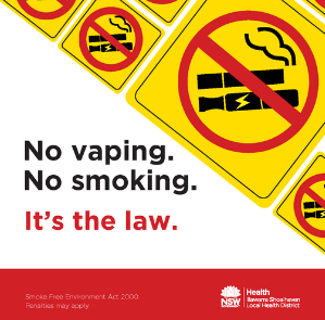 No Vaping No Smoking sticker