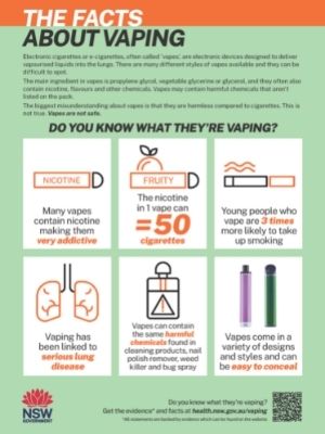 Facts about vaping: parent factsheet