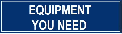 Equipment you need button