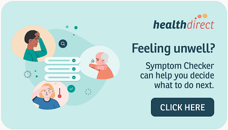 Healthdirect Symptom Checker button