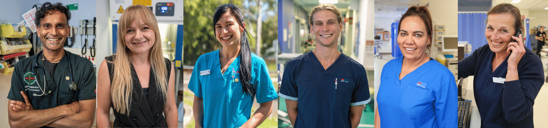 smiling staff members