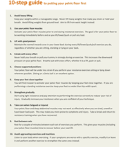 10 Step Guide, putting pelvic floor 1st