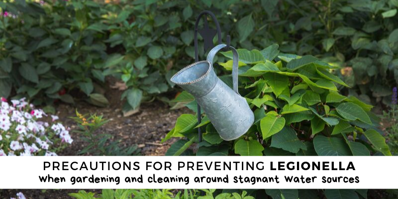 Photo of garden and watering can