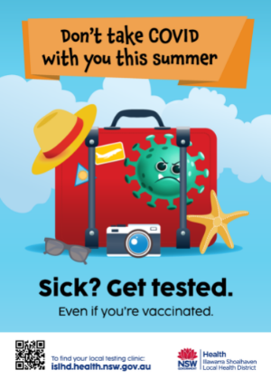 Don't take COVID with you this summer poster 2