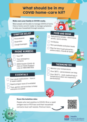 What to have in you COVID home care kit