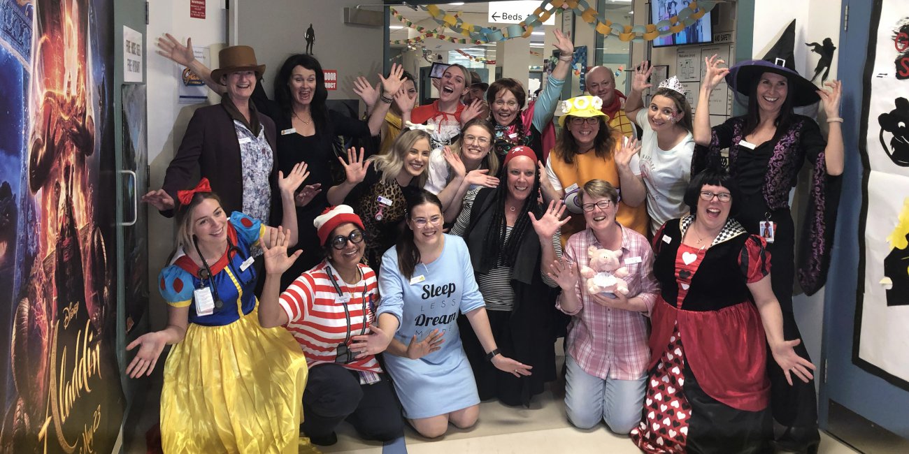 Staff dress up for Kid's Party Week 