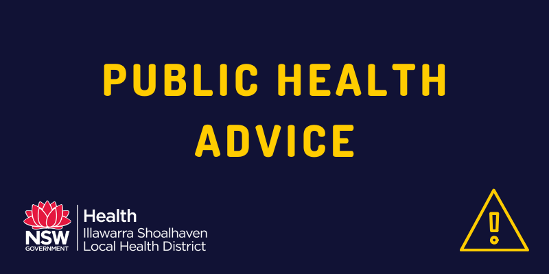 Public Health Advice written on blue background with ISLHD logo