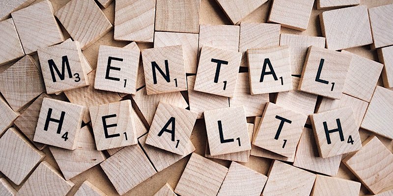 Image of letter blocks spelling out the words 'Mental Health'