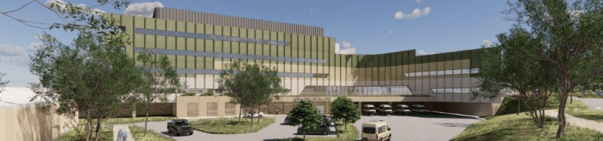 Artist impression of new Shellharbour Hospital