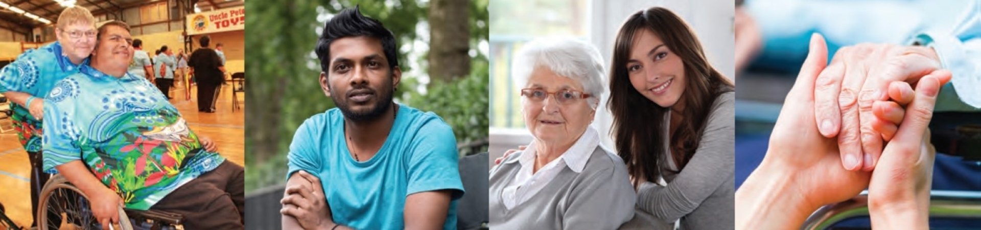 Photos of different carers
